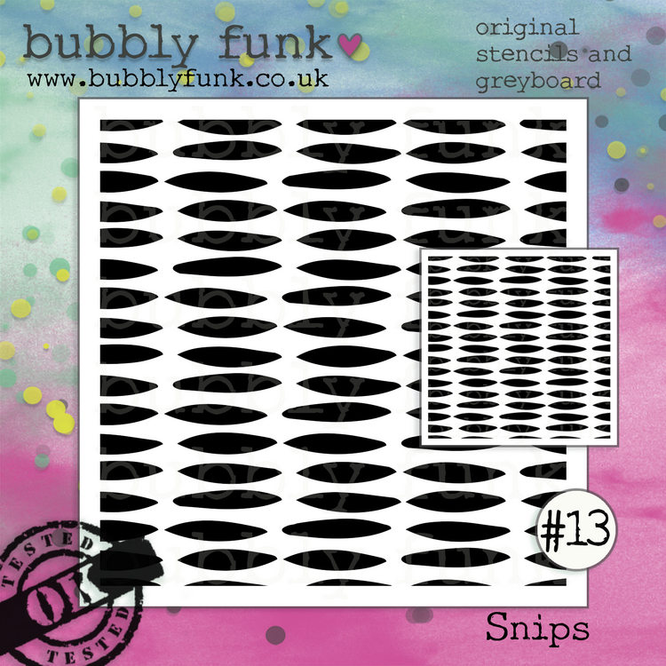 Bubbly Funk - Stencil and Greyboard - #13 Snips